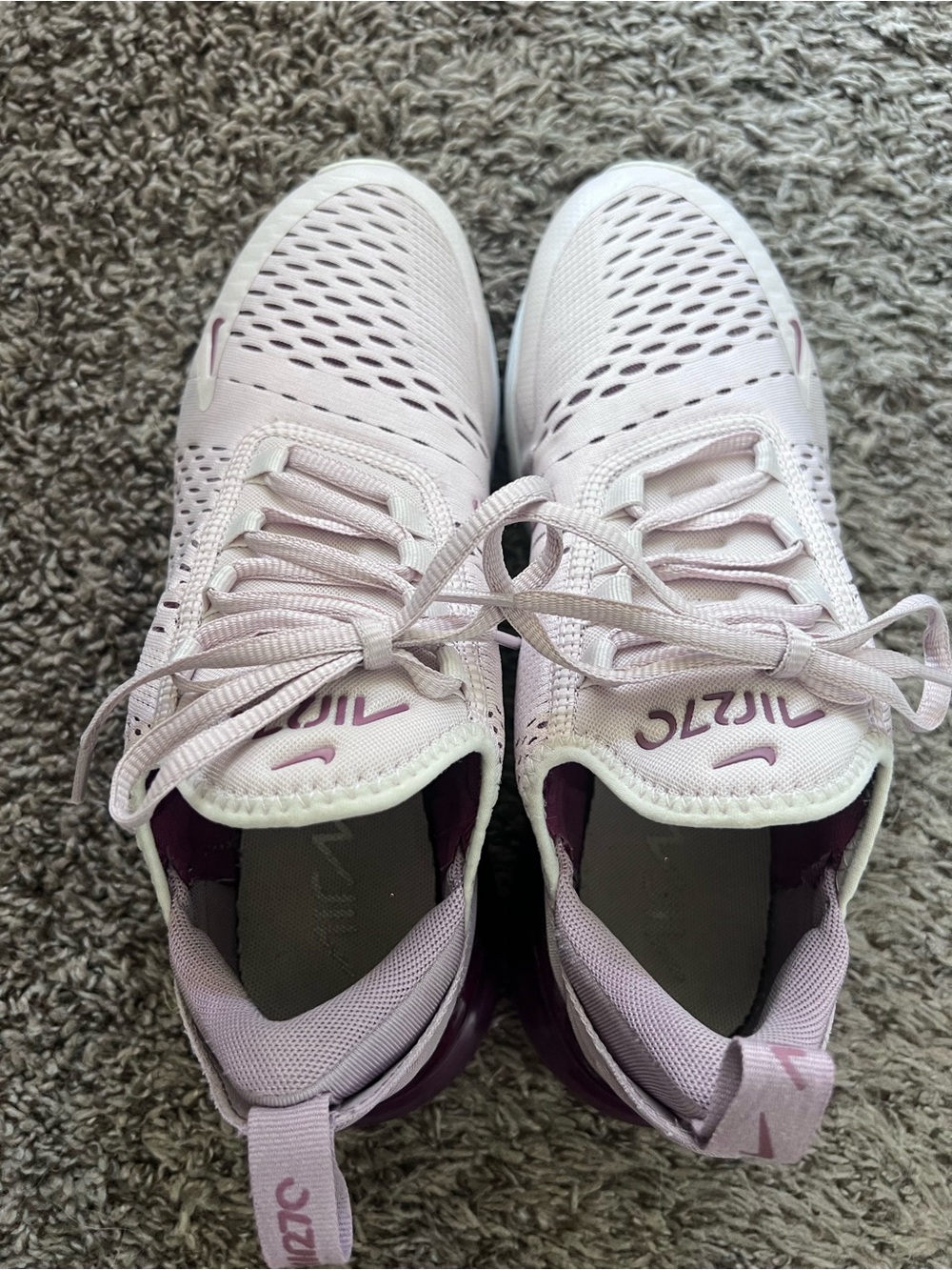 Nike Women's Athletic Shoes - Light Lavender with Deep Purple accents